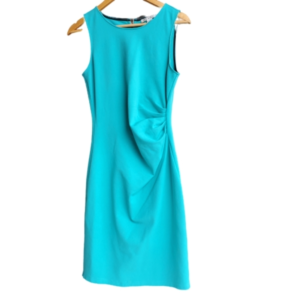 KENNETH COLE NEW YORK Turquoize Midi Dress Sz 10